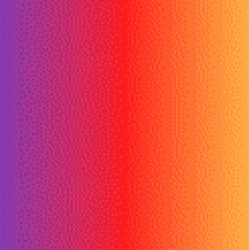 Dithered Gradient Image with 10 color values