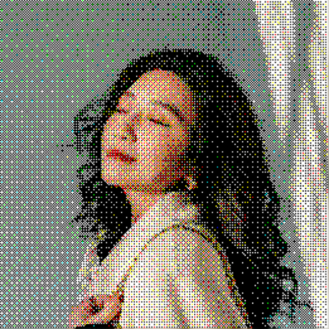 Original Colors and Dithered with Bayer