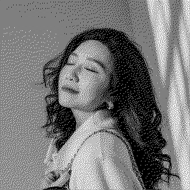 Grayscaled and Dithered with Floyd-Steinberg